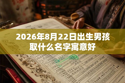 2026年8月22日出生男孩取什么名字寓意好 2026年8月22日出生男孩取什么名字寓意好