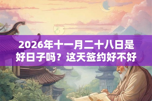 2026年十一月二十八日是好日子吗？这天签约好不好？
