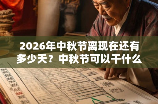 2026年中秋节离现在还有多少天？中秋节可以干什么？