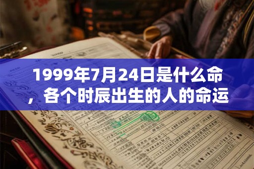 1999年7月24日是什么命,各个时辰出生的人的命运 1999年7月24日是什么命,各个时辰出生的人的命运