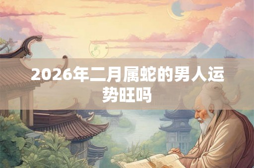 2026年二月属蛇的男人运势旺吗