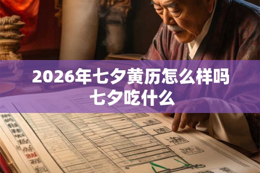 2026年七夕黄历怎么样吗 七夕吃什么 2026年七夕黄历怎么样吗 七夕吃什么