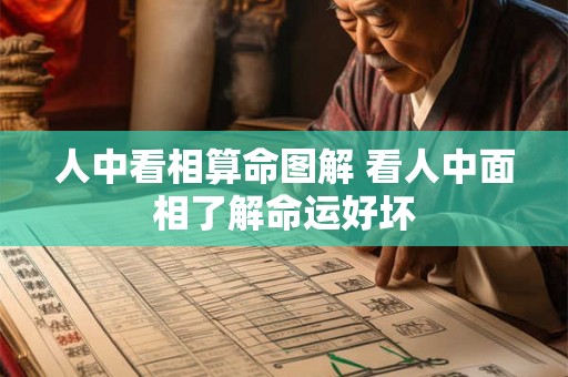 人中看相算命图解 看人中面相了解命运好坏