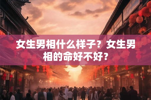 女生男相什么样子？女生男相的命好不好？