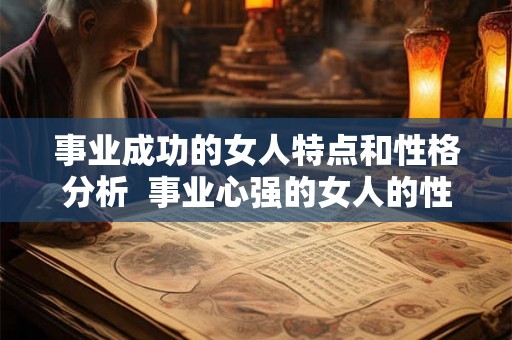 事业成功的女人特点和性格分析  事业心强的女人的性格