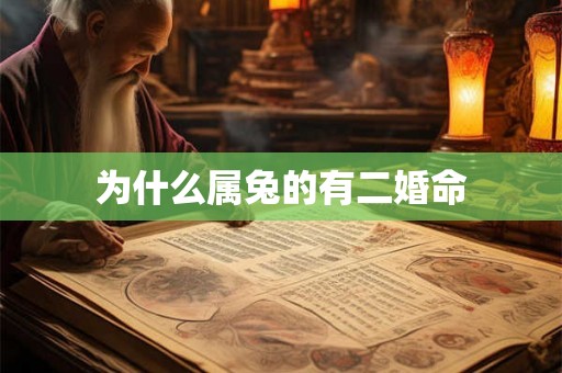 为什么属兔的有二婚命