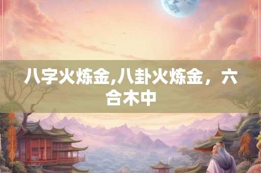 八字火炼金,八卦火炼金，六合木中