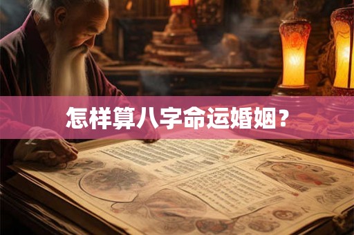 怎样算八字命运婚姻？