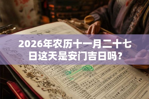 2026年农历十一月二十七日这天是安门吉日吗？