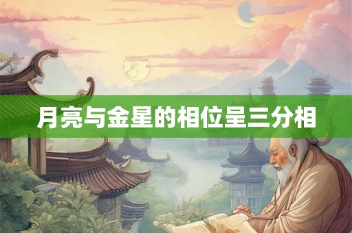 月亮与金星的相位呈三分相
