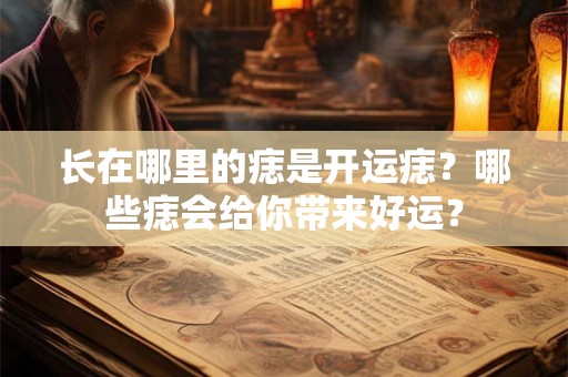 长在哪里的痣是开运痣？哪些痣会给你带来好运？