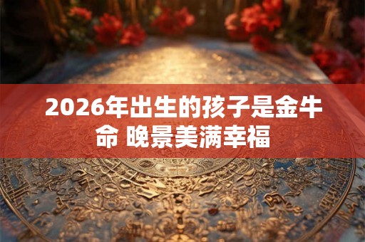 2026年出生的孩子是金牛命 晚景美满幸福
