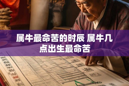 属牛最命苦的时辰 属牛几点出生最命苦