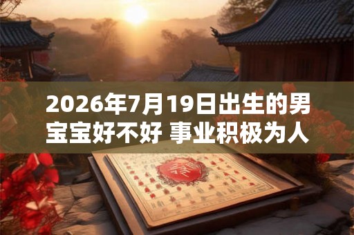 2026年7月19日出生的男宝宝好不好 事业积极为人直爽