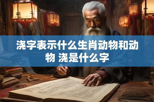 浇字表示什么生肖动物和动物 浇是什么字