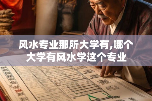 风水专业那所大学有,哪个大学有风水学这个专业 风水专业那所大学有,哪个大学有风水学这个专业