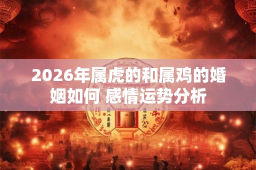 2026年属虎的和属鸡的婚姻如何 感情运势分析