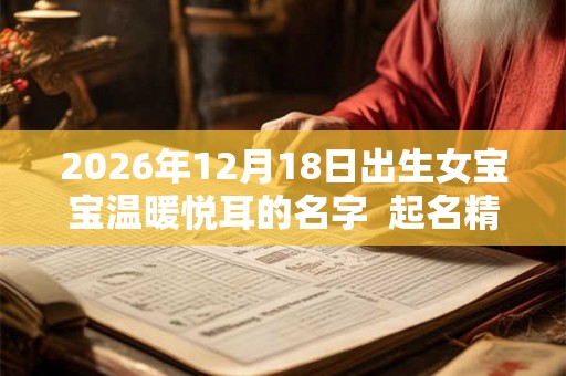 2026年12月18日出生女宝宝温暖悦耳的名字  起名精选字