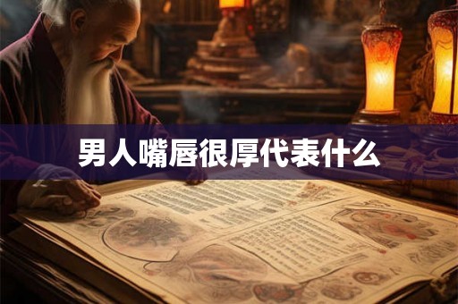 男人嘴唇很厚代表什么