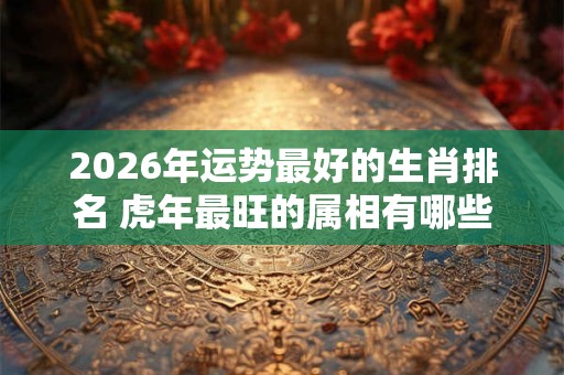 2026年运势最好的生肖排名 虎年最旺的属相有哪些