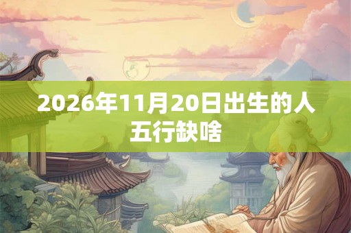 2026年11月20日出生的人五行缺啥