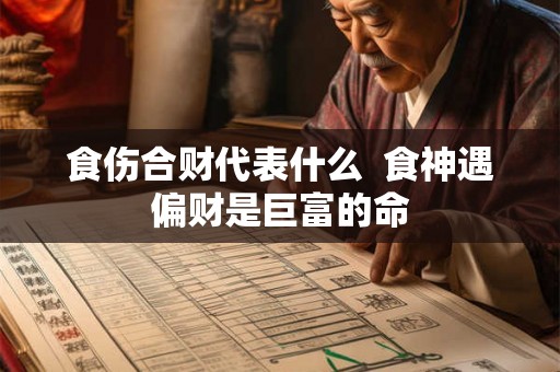 食伤合财代表什么  食神遇偏财是巨富的命