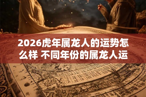 2026虎年属龙人的运势怎么样 不同年份的属龙人运程
