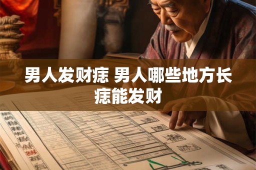 男人发财痣 男人哪些地方长痣能发财 男人发财痣 男人哪些地方长痣能发财