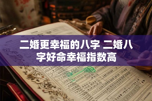 二婚更幸福的八字 二婚八字好命幸福指数高