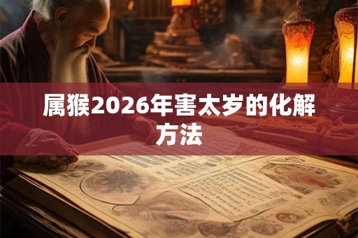 属猴2026年害太岁的化解方法 属猴2026年害太岁的化解方法