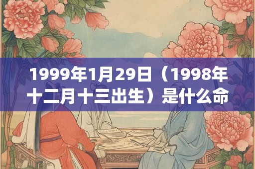 1999年1月29日（1998年十二月十三出生）是什么命_命运如何