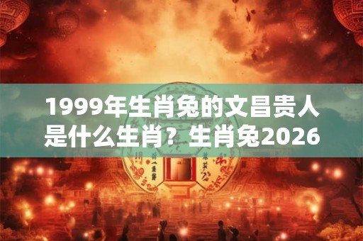 1999年生肖兔的文昌贵人是什么生肖？生肖兔2026年的贵人运好不好？