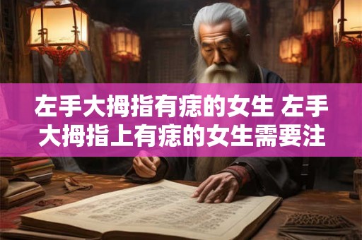 左手大拇指有痣的女生 左手大拇指上有痣的女生需要注意什么