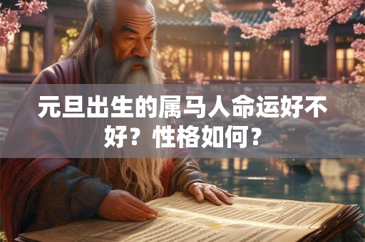 元旦出生的属马人命运好不好？性格如何？