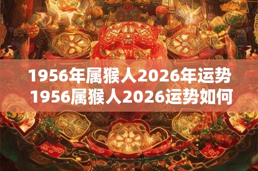 1956年属猴人2026年运势 1956属猴人2026运势如何