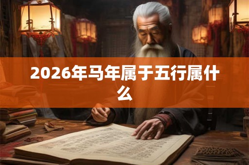 2026年马年属于五行属什么