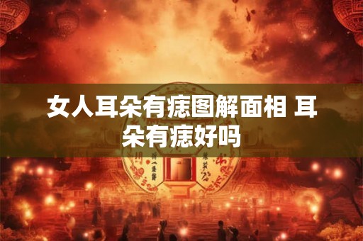 女人耳朵有痣图解面相 耳朵有痣好吗