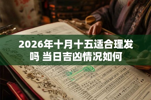 2026年十月十五适合理发吗 当日吉凶情况如何 2026年十月十五适合理发吗 当日吉凶情况如何