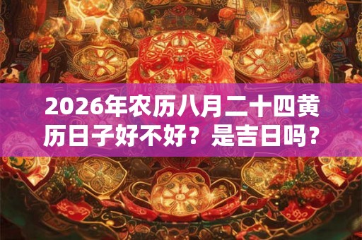 2026年农历八月二十四黄历日子好不好?是吉日吗? 2026年农历八月二十四黄历日子好不好?是吉日吗?