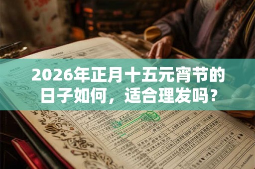 2026年正月十五元宵节的日子如何，适合理发吗？