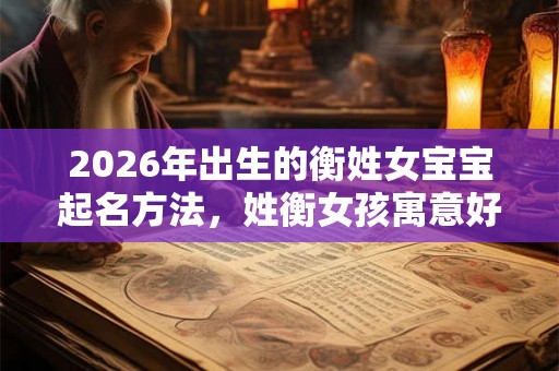 2026年出生的衡姓女宝宝起名方法,姓衡女孩寓意好的名字 2026年出生的衡姓女宝宝起名方法,姓衡女孩寓意好的名字
