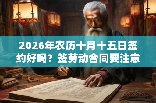 2026年农历十月十五日签约好吗？签劳动合同要注意什么？