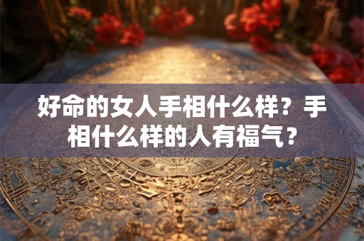 好命的女人手相什么样？手相什么样的人有福气？