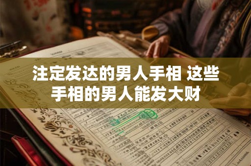 注定发达的男人手相 这些手相的男人能发大财 注定发达的男人手相 这些手相的男人能发大财