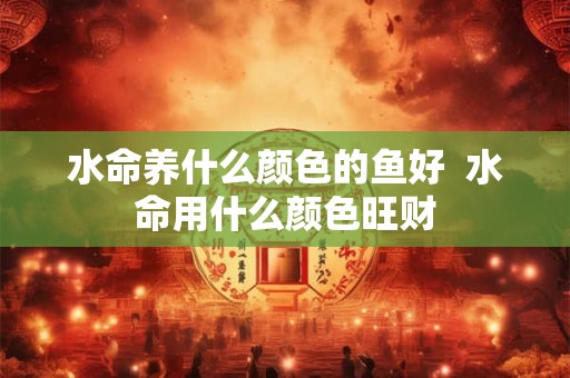 水命养什么颜色的鱼好  水命用什么颜色旺财