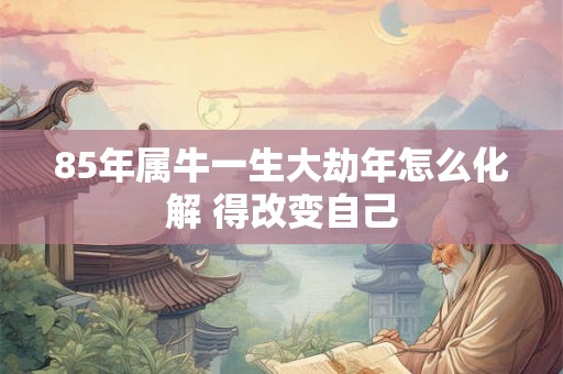 85年属牛一生大劫年怎么化解 得改变自己