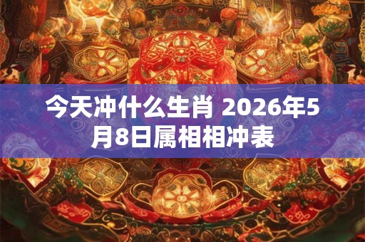 今天冲什么生肖 2026年5月8日属相相冲表