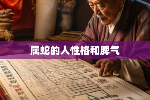 属蛇的人性格和脾气