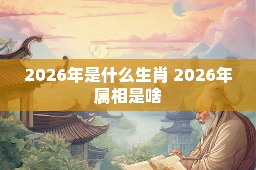 2026年是什么生肖 2026年属相是啥 2026年是什么生肖 2026年属相是啥