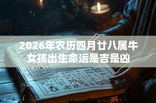 2026年农历四月廿八属牛女孩出生命运是吉是凶